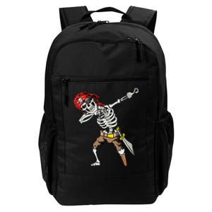 Dabbing Skeleton Pirate Halloween Jolly Roger Pirate Daily Commute Backpack