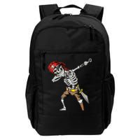 Dabbing Skeleton Pirate Halloween Jolly Roger Pirate Daily Commute Backpack