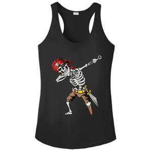 Dabbing Skeleton Pirate Halloween Jolly Roger Pirate Ladies PosiCharge Competitor Racerback Tank