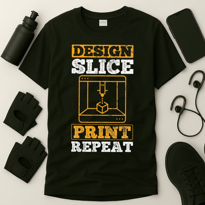 Design Slice Print Repeat 3D Printer 3D Printing T-Shirt