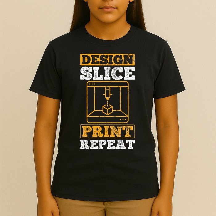 Design Slice Print Repeat 3D Printer 3D Printing T-Shirt