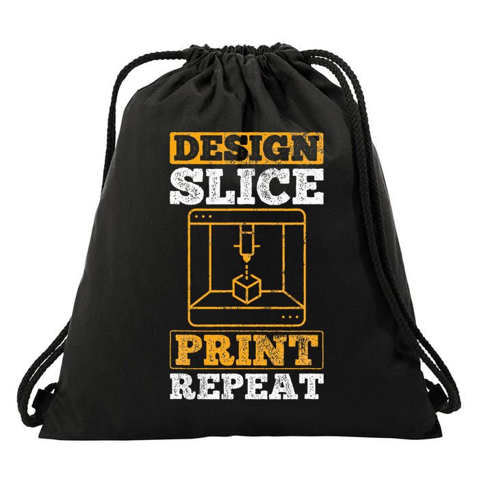 Design Slice Print Repeat 3D Printer 3D Printing Drawstring Bag