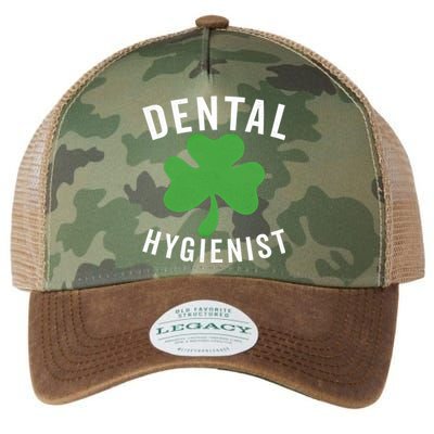 Dental St Patricks Day Shamrock Dental Hygienist Dentist Gift Legacy Tie Dye Trucker Hat