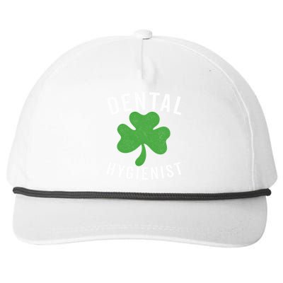 Dental St Patricks Day Shamrock Dental Hygienist Dentist Gift Snapback Five-Panel Rope Hat