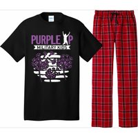 Dandelion Speading Purple Up Proud Of Military Children Pajama Set