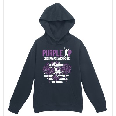 Dandelion Speading Purple Up Proud Of Military Children Urban Pullover Hoodie