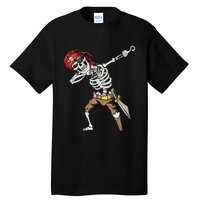 Dabbing Skeleton Pirate Halloween Jolly Roger Pirate Tall T-Shirt