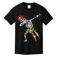 Dabbing Skeleton Pirate Halloween Jolly Roger Pirate Kids T-Shirt