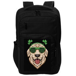 Dog Saint Patrick Day Labrador Retriever Eyeglasses St Patty Impact Tech Backpack