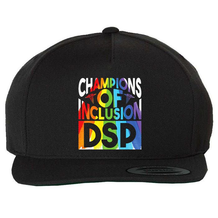 Direct Support Professional Dsp Worker Nurse Cute Dsp Wool Snapback Cap
