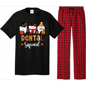 Dental Squad Pumpkin Fall Leaves Tooth Dentist Thanksgiving Pajama Set