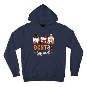 Dental Squad Pumpkin Fall Leaves Tooth Dentist Thanksgiving Tall Hoodie