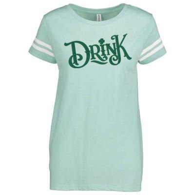 Drink St Patricks Day Festive Enza Ladies Jersey Football T-Shirt