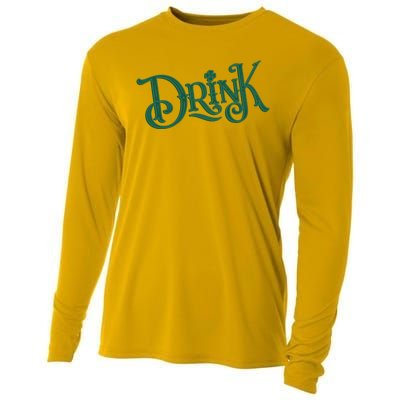 Drink St Patricks Day Festive Cooling Performance Long Sleeve Crew