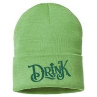 Drink St Patricks Day Festive Sustainable Knit Beanie