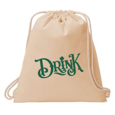 Drink St Patricks Day Festive Drawstring Bag