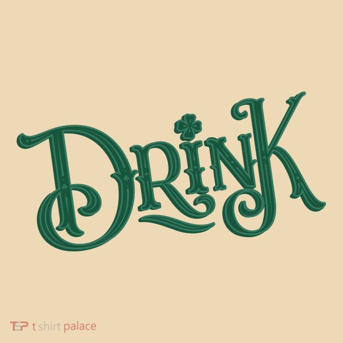 Drink St Patricks Day Festive Drawstring Bag