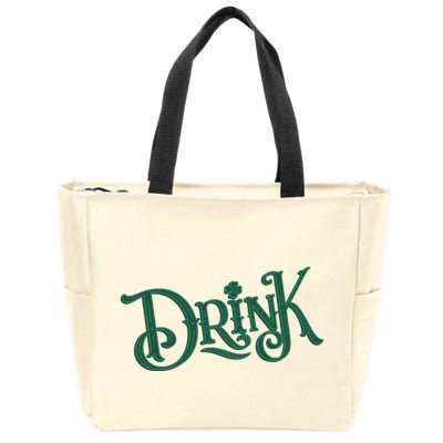 Drink St Patricks Day Festive Zip Tote Bag