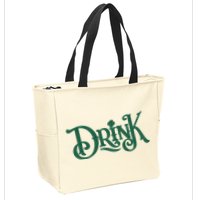 Drink St Patricks Day Festive Zip Tote Bag
