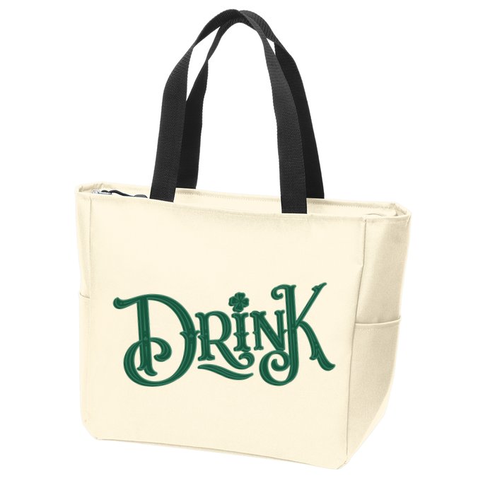 Drink St Patricks Day Festive Zip Tote Bag