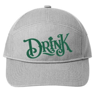 Drink St Patricks Day Festive 7-Panel Snapback Hat