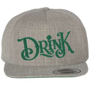 Drink St Patricks Day Festive Wool Snapback Cap