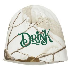 Drink St Patricks Day Festive Kati - Camo Knit Beanie