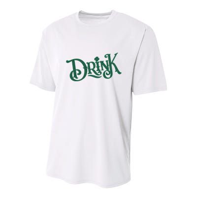 Drink St Patricks Day Festive Youth Performance Sprint T-Shirt