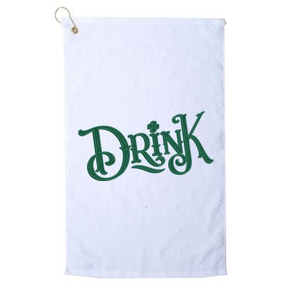 Drink St Patricks Day Festive Golf Towel