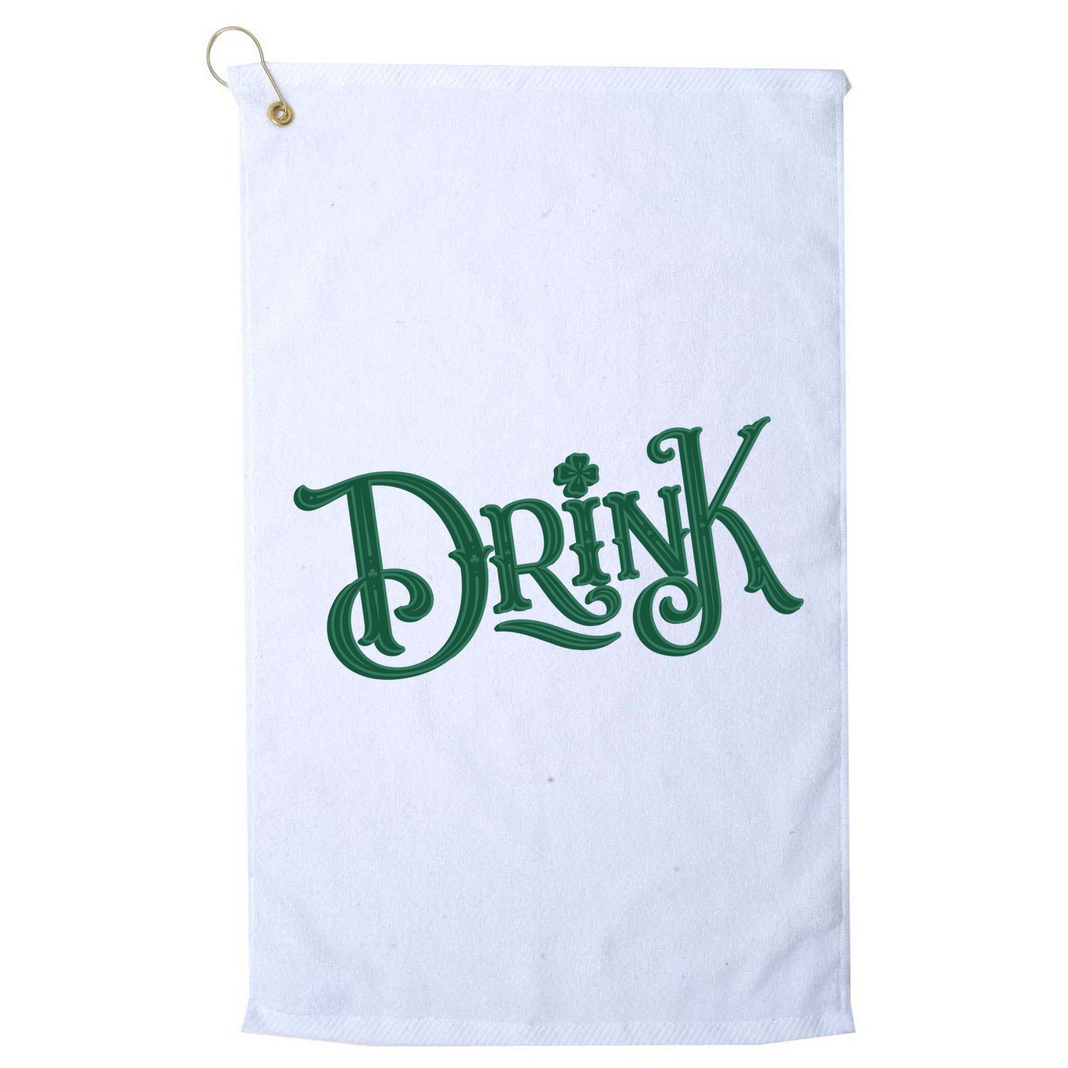 Drink St Patricks Day Festive Golf Towel