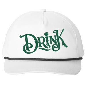 Drink St Patricks Day Festive Snapback Five-Panel Rope Hat