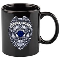 Deputy Sheriff Police Badge Pocket Logo 11oz C Handle Ceramic Mug