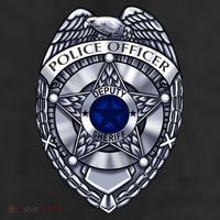 Deputy Sheriff Police Badge Pocket Logo Trucker Hat