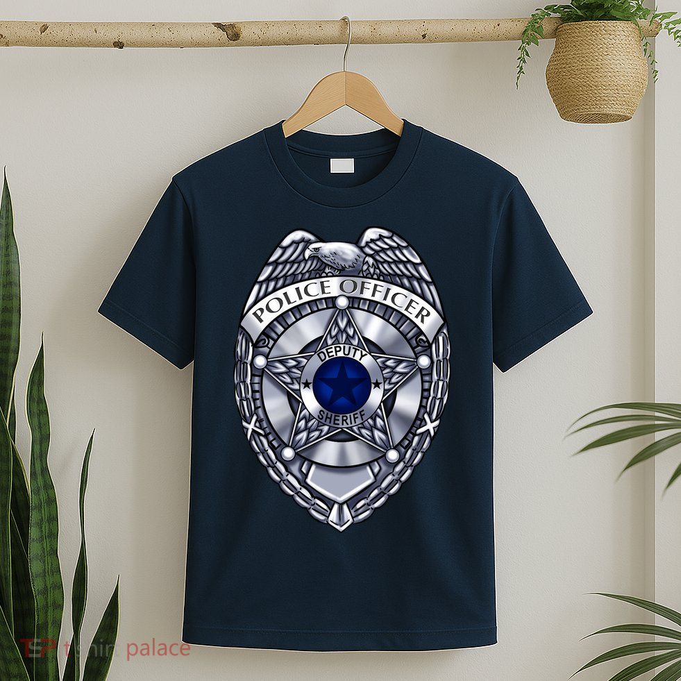 Deputy Sheriff Police Badge Pocket Logo T-Shirt