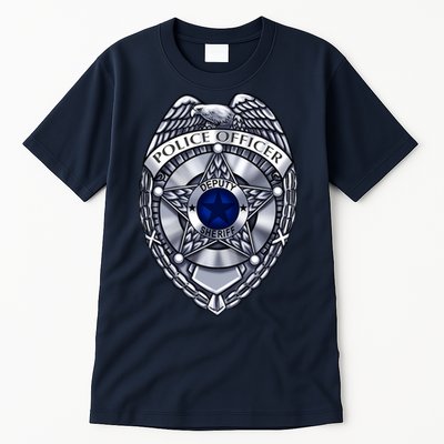 Deputy Sheriff Police Badge Pocket Logo Tall T-Shirt