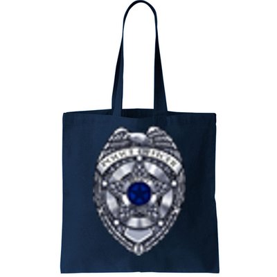 Deputy Sheriff Police Badge Pocket Logo Tote Bag