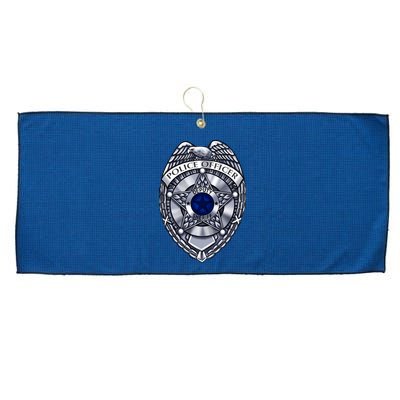 Deputy Sheriff Police Badge Pocket Logo Large Microfiber Waffle Golf Towel
