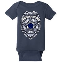 Deputy Sheriff Police Badge Pocket Logo Baby Bodysuit