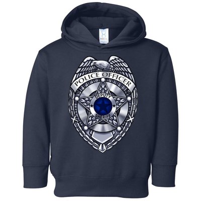 Deputy Sheriff Police Badge Pocket Logo Toddler Hoodie