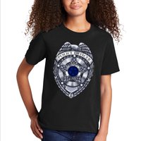 Deputy Sheriff Police Badge Pocket Logo Kids T-Shirt