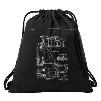 Drum Set Patent Percussion Drawstring Bag