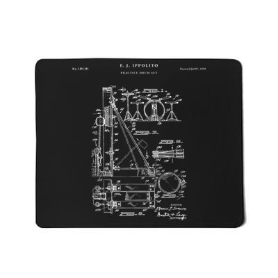 Drum Set Patent Percussion Mousepad