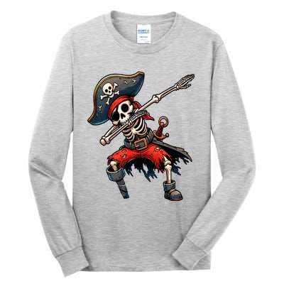 Dabbing Skeleton Pirate Tall Long Sleeve T-Shirt