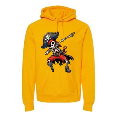 Dabbing Skeleton Pirate Premium Hoodie