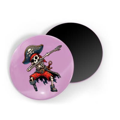 Dabbing Skeleton Pirate Magnet