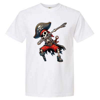 Dabbing Skeleton Pirate Garment-Dyed Heavyweight T-Shirt