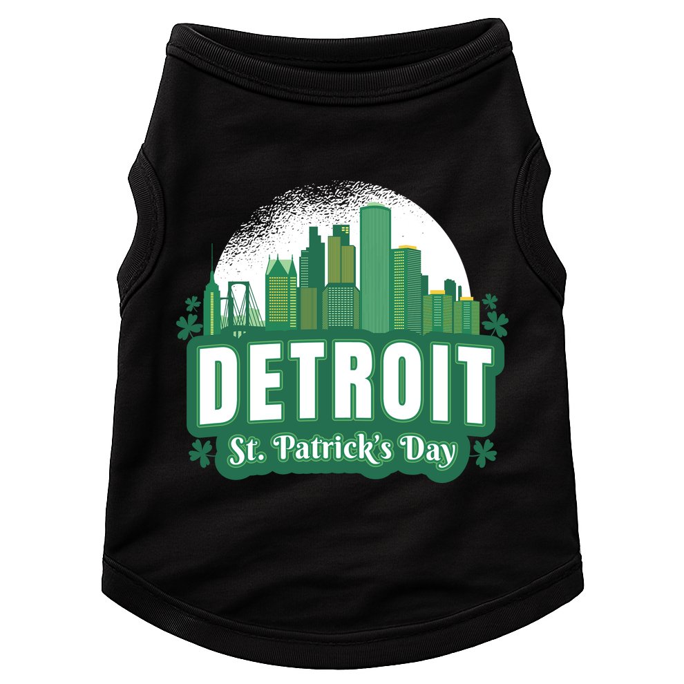 Detroit St Patricks Day Doggie Tank