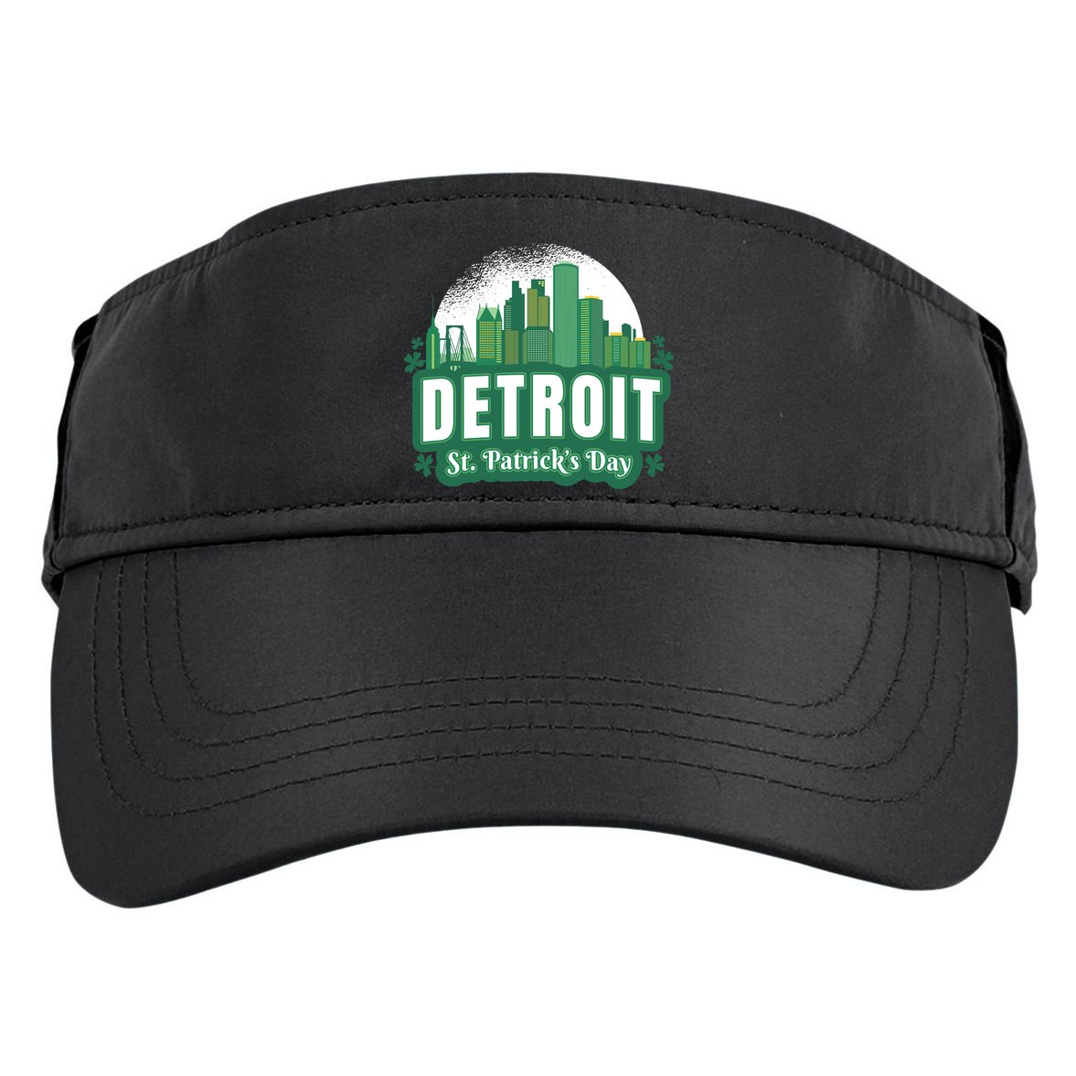 Detroit St Patricks Day Adult Drive Performance Visor