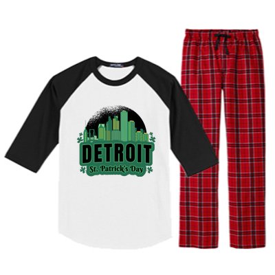 Detroit St Patricks Day Raglan Sleeve Pajama Set