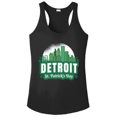 Detroit St Patricks Day Ladies PosiCharge Competitor Racerback Tank